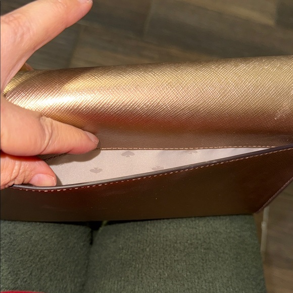Kate Spade Metallic Rose Clutch - Picture 8 of 8